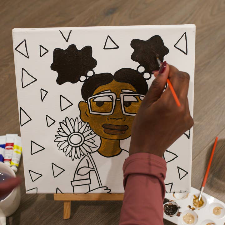 Stapledon Arts - Wholesale DIY Craft Kit - 11 Piece Paint Kit: Kè Kontan - Blooming Girl3