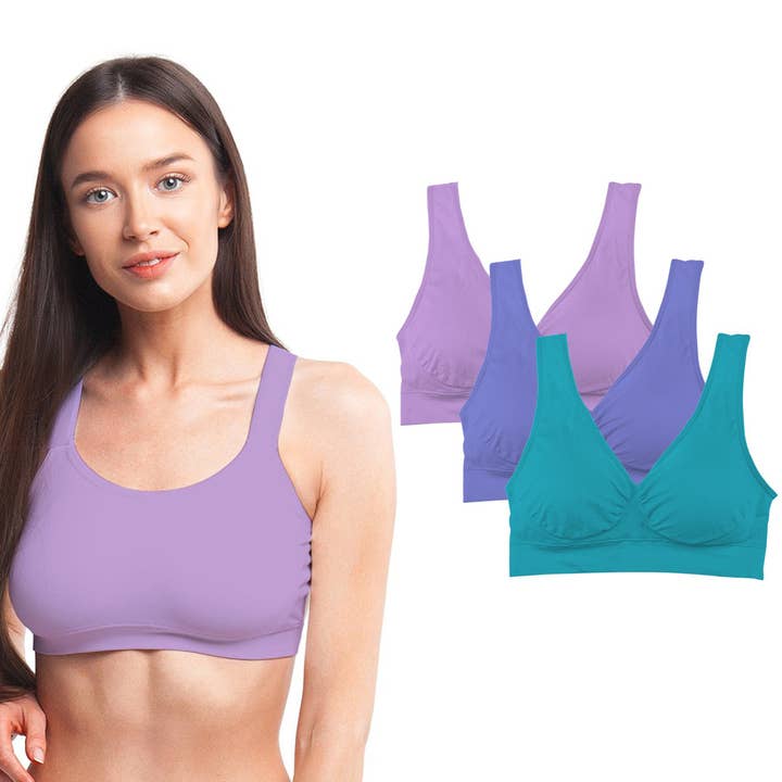 The American Gift Company (TAGCO) - Wholesale Bra - Women's - 3 Pack: Seamless Lightweight Comfort Bras2