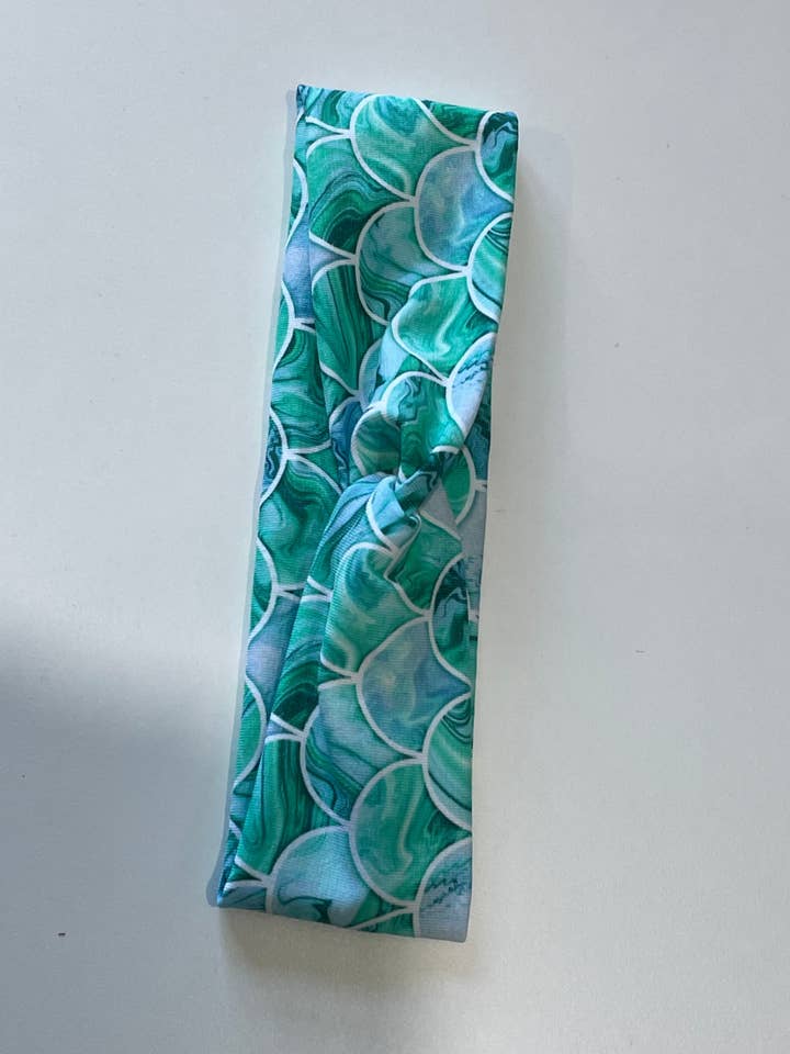 head band mermaid fabric for wholesale by Stanley’s apparel
