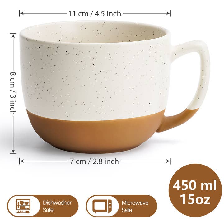 MIAMIO - Wholesale Coffee Mug - Coffee Mug Set Aura Collection (4 x 450 ml)7