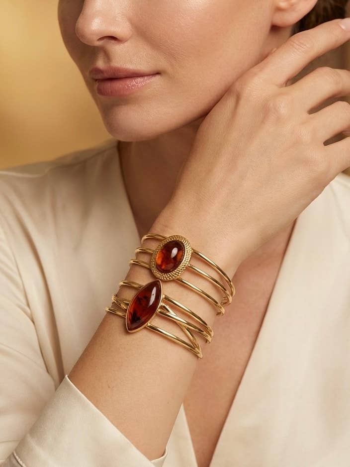 Stainless steel bangle bracelet 324RX158 for wholesale by BYREN | ÉLINE L'ATELIER