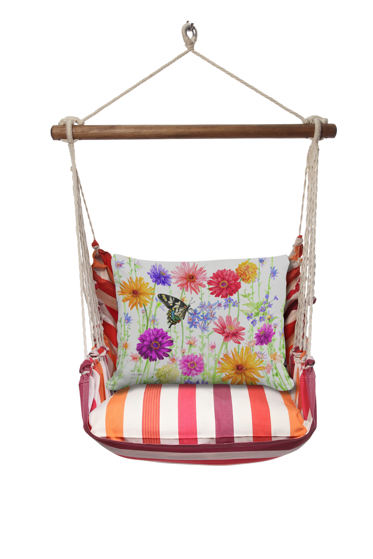 Magnolia Casual - Wholesale Swing Set - Hammock Swing 4-Piece Set indoor / outdoor - Cristina Stripe5