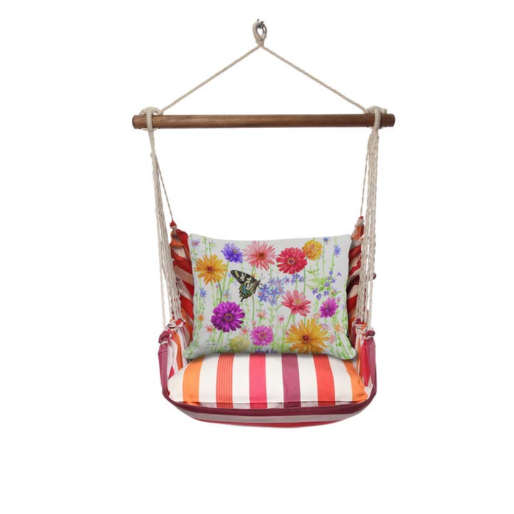 Magnolia Casual - Wholesale Swing Set - Hammock Swing 4-Piece Set indoor / outdoor - Cristina Stripe5