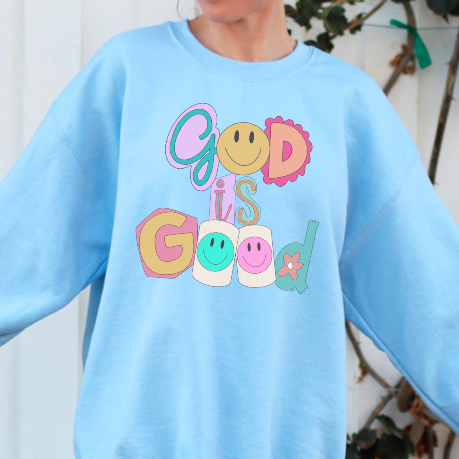 Shoppe SHC - Wholesale Graphic Sweatshirt - Women's - Christian Apparel | God Is Good Graphic Sweatshirt9
