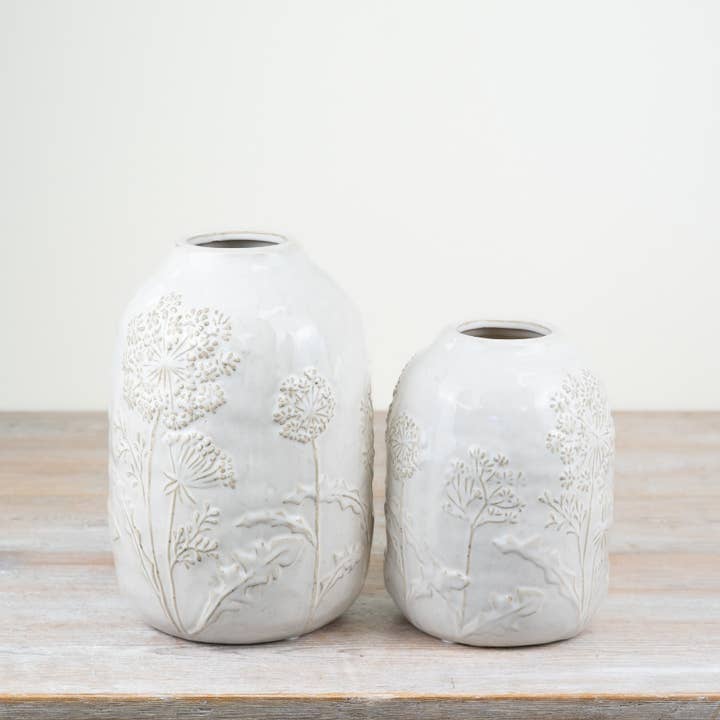 Gainsborough Giftware x Portland Living – wholesale Vase – Embossed Flower Vase, 19.5cm 2