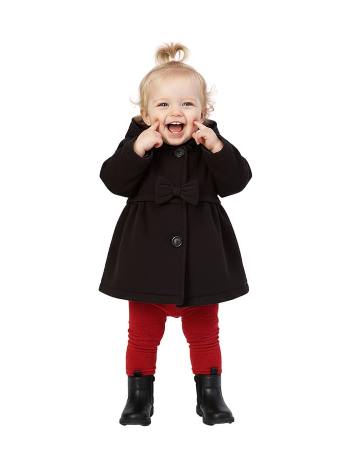 Unik - Wholesale Jacket - Baby - Baby Jacket with Bow 12-24M4