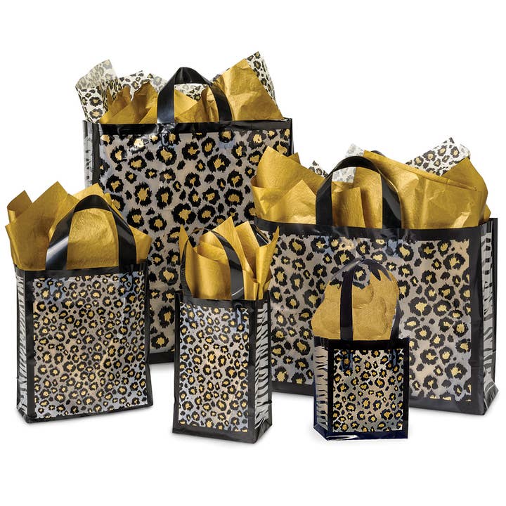 Nashville Wraps - Wholesale Gift Bag - Leopard Safari Plastic Gift Bags1