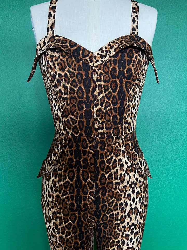 Elle Rebel - Wholesale Jumpsuit - Women's - Sumatra Leopard Jumpsuit4