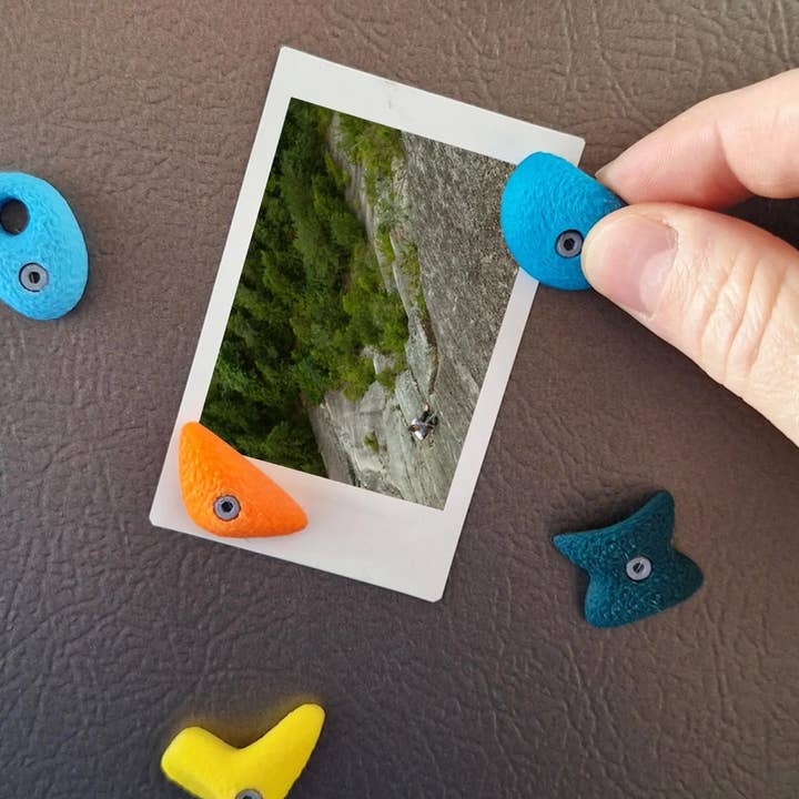 Bouldering Magnet Set (6-Pack) - Rock Climber Magnets for wholesale by Modern Wood Cases
