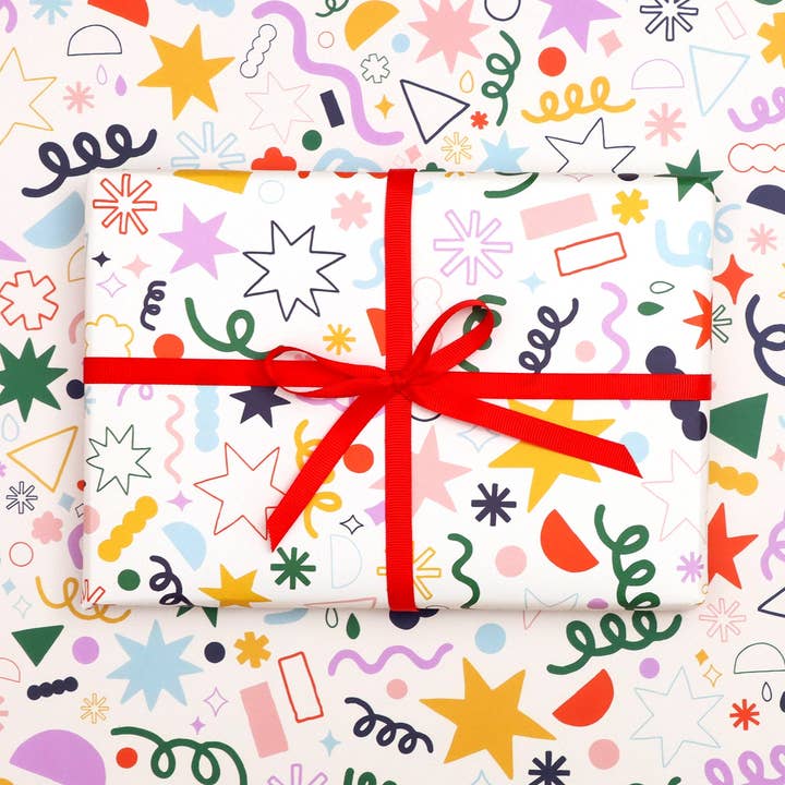 Gift wrap - cream doodles for wholesale by Oh, Laura