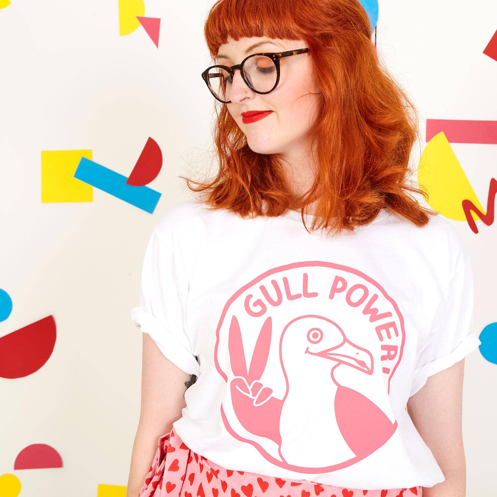 hello DODO - Wholesale Screen Printed T-Shirt - Women's - Gull Power PINK Unisex T-shirt3