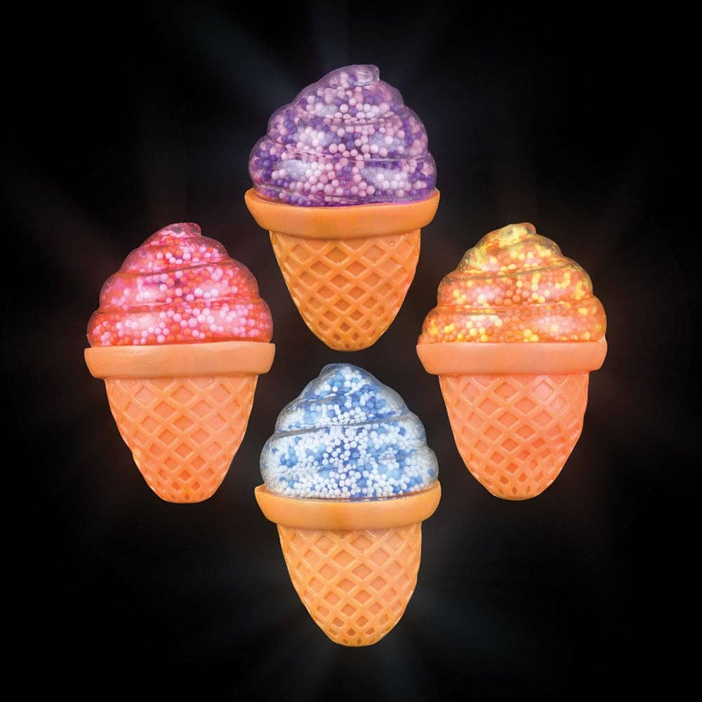 La Luna Bella - Toys - Wholesale Light-Up Toy - Kids & Baby - Light-Up Ice Cream Cone Toy - 3.5"  - LLB Toys1