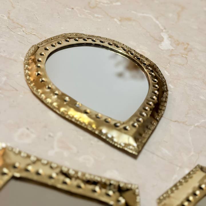 romeda - Wholesale Wall Mirror - Gold decorative mirrors, Brass wall decorative mirror10