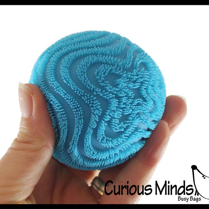 Curious Minds Toys - Wholesale Squishy Toy - Kids & Baby - 1 NeeDoh Fuzzball Waves Soft Doh Filled Stretch Ball - Ultr