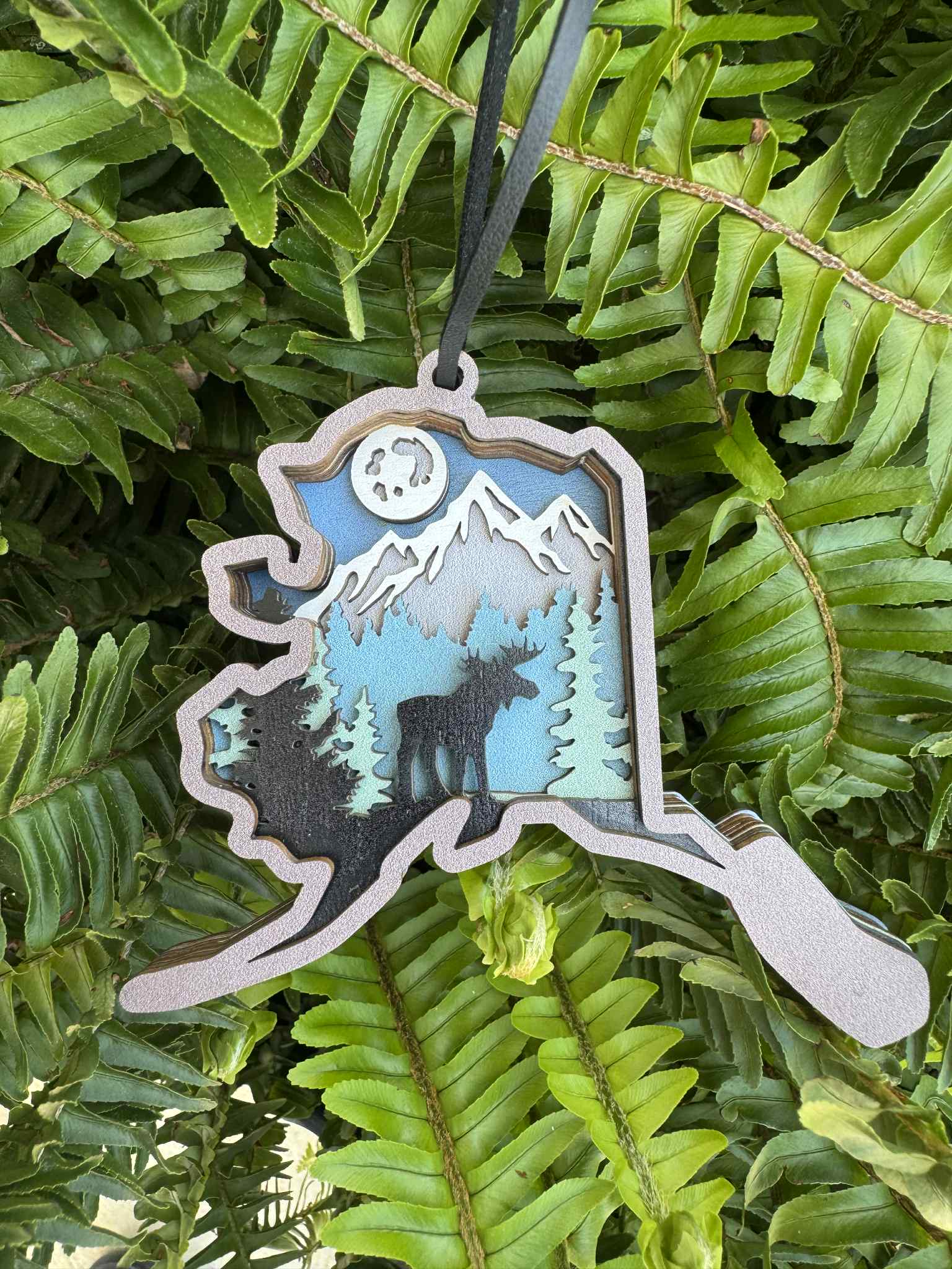 The Wilusz Way - Vendita all'ingrosso Decorazione - Ornamento di alce - Stato dell'Alaska