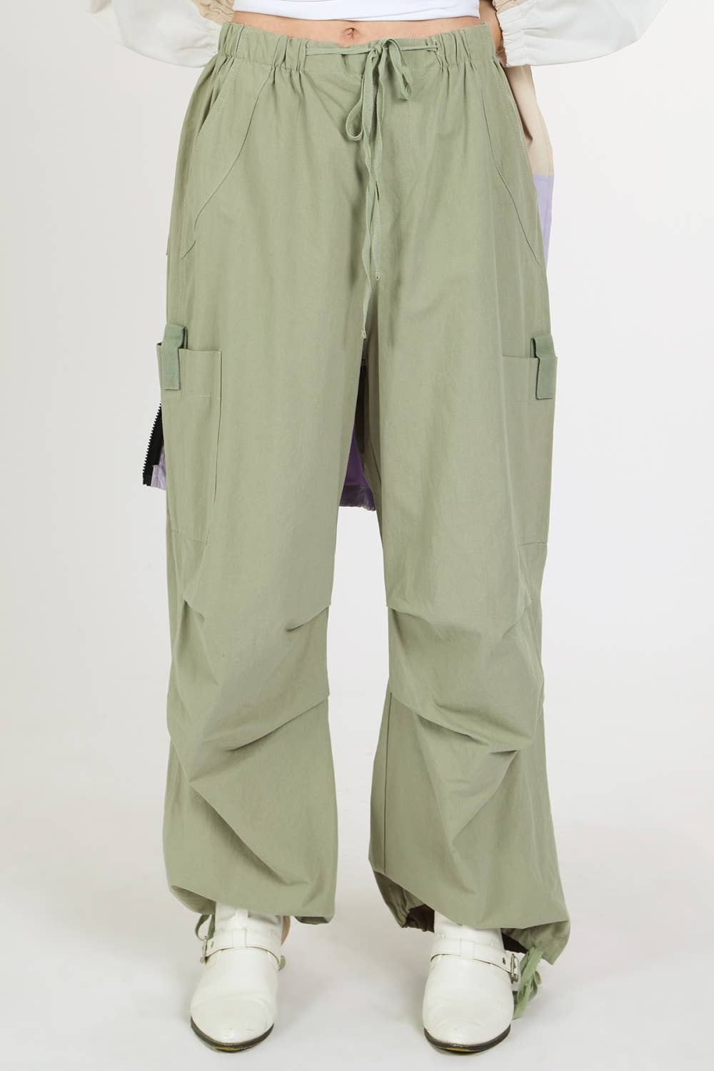 Beulah Style - Venta al por mayor Pantalones - Mujer - Pantalones Cargo Holgados de Tiro Alto MC70527