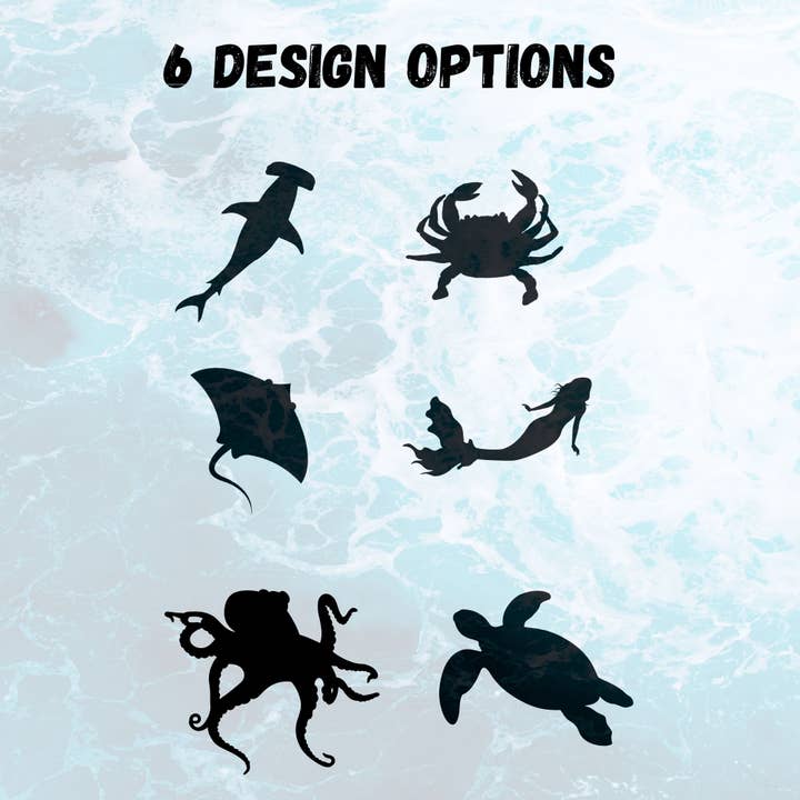 Mermaid of Hilton Head - Wholesale Wine Glass - Beach Resin Wine Glasses with Ocean animal swimming14