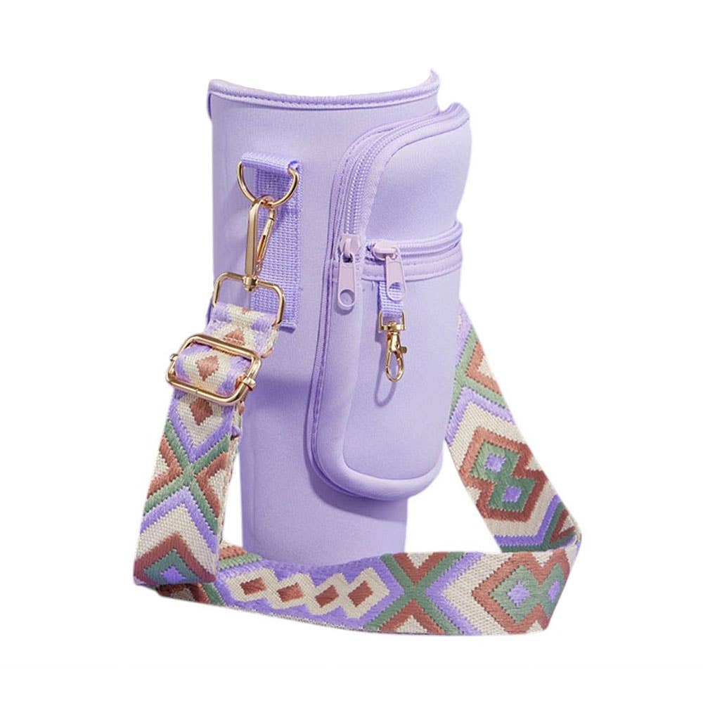 Sensibling Corp. - Wholesale Crossbodytas - Dames - Draagtas voor tumbler met azteekse patroon schouderriem18