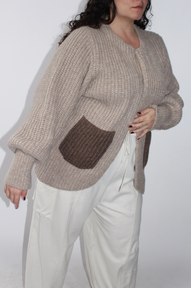 Na Nin - Wholesale Jas - Dames - Gebreide alpacajas van Dylan5