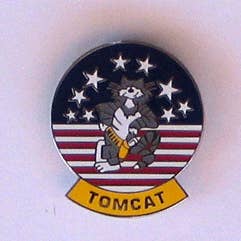 Tomcat Pin w/2 clutches for wholesale by Military Patches & Pins