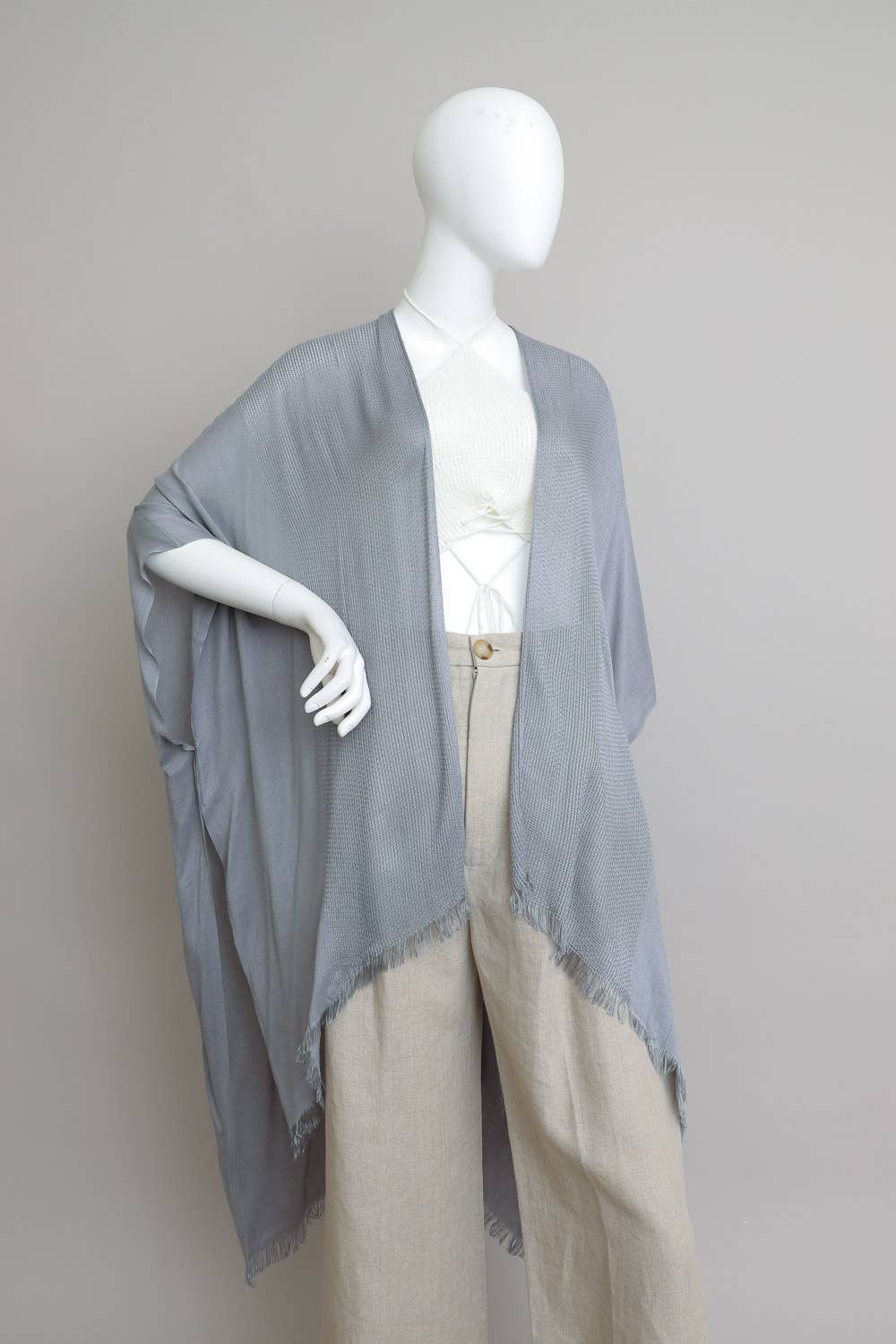 Leto Accessories - Vente Kimono – femme - Kimono bohème chic Festival Fantasy avec bord effiloché - plus de 10 couleurs9