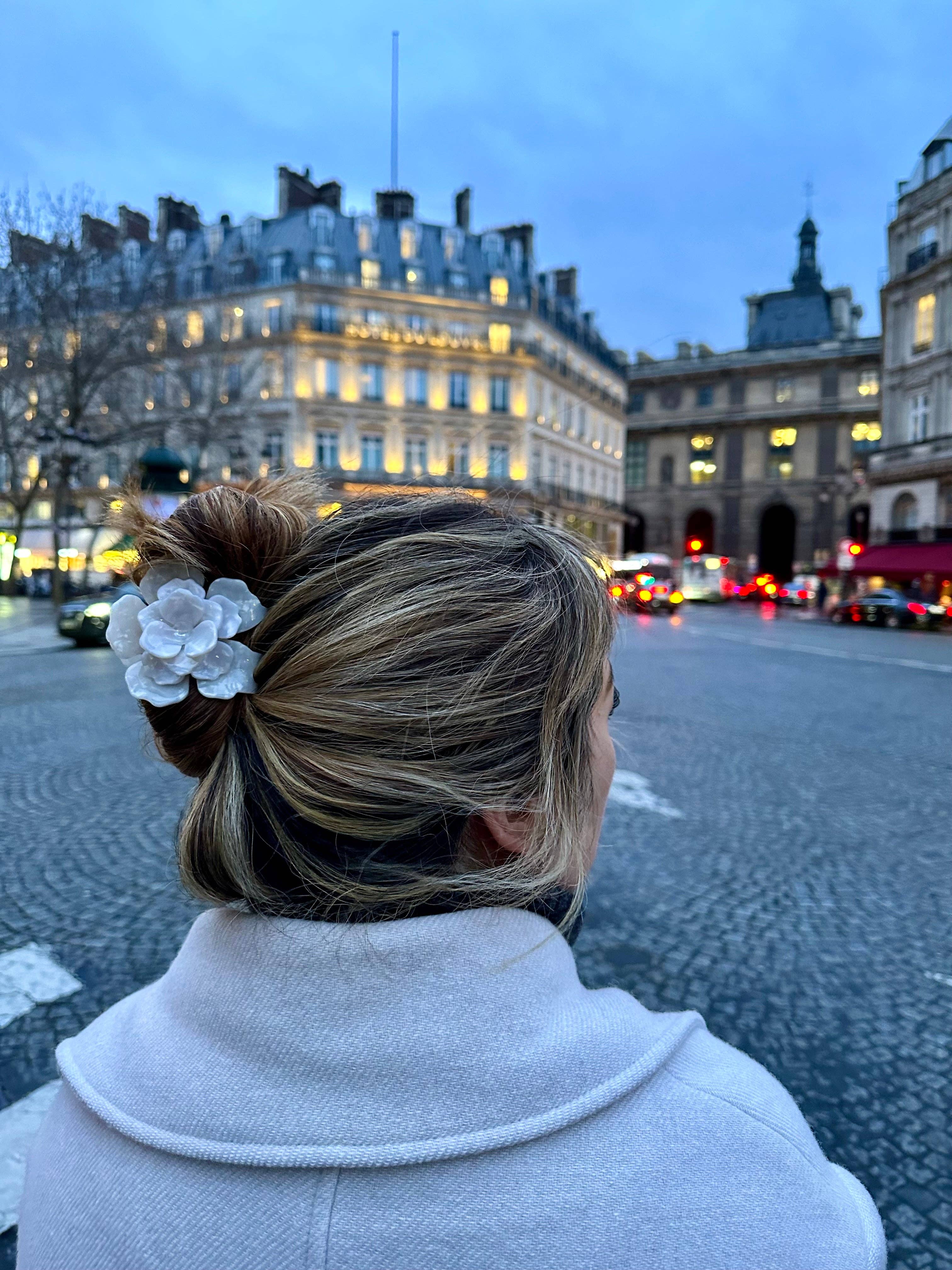 Solar Eclipse - Wholesale Hair Clip - Women's - Handmade Origami Gardenia Flower Claw Hair Clip1