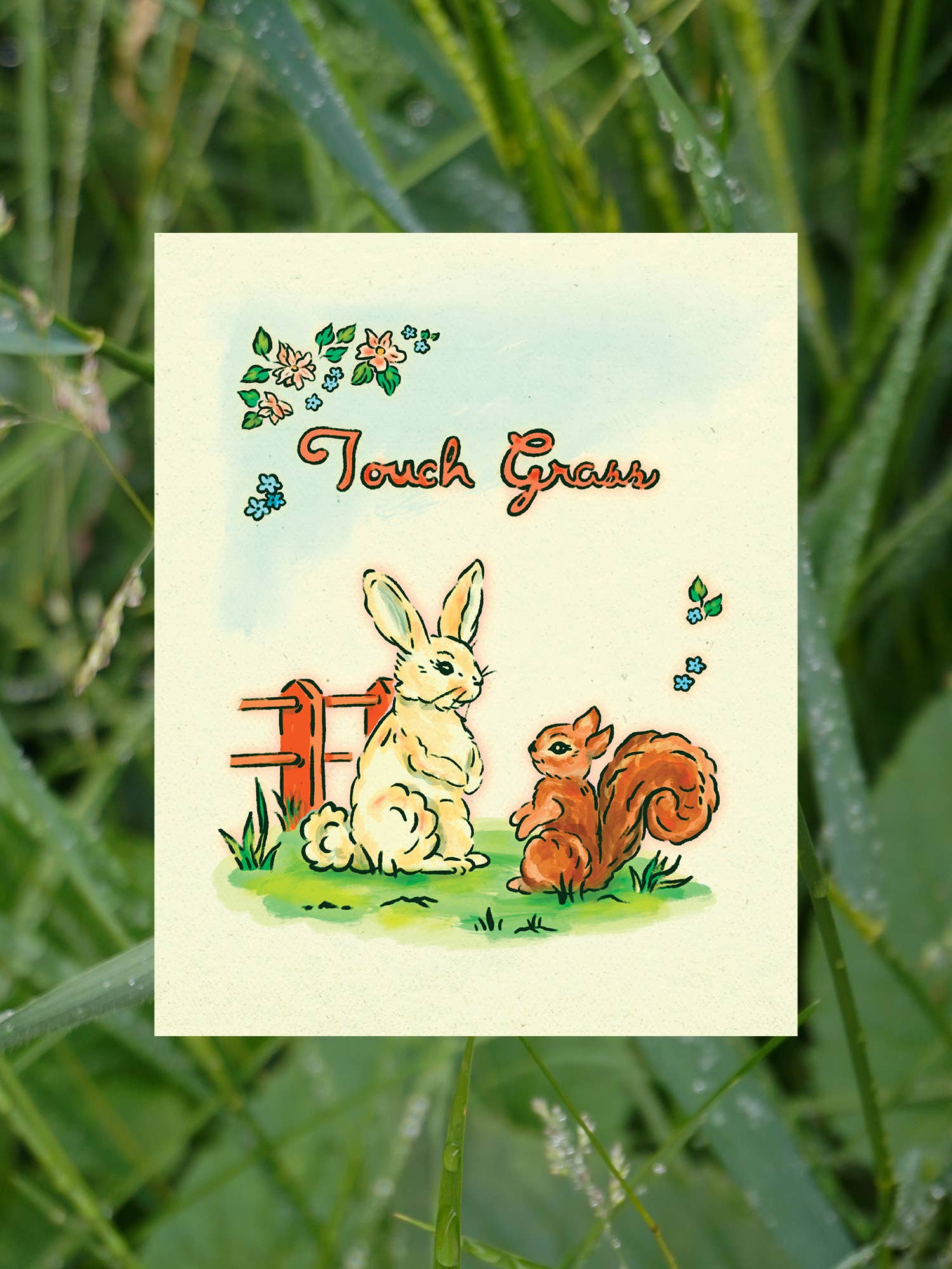 Everyday Antonia Mae - Wholesale Art Print - Touch Grass | 8x10 Print