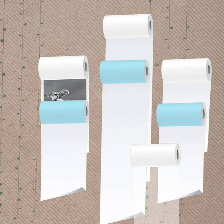 Weißes Haftpapier (3 Rollen) + Spezielles Fotopapier (3 Rollen) + Halbtransparent (1 Rolle oder 3 Rollen) für den Großhandel von Poooliprint