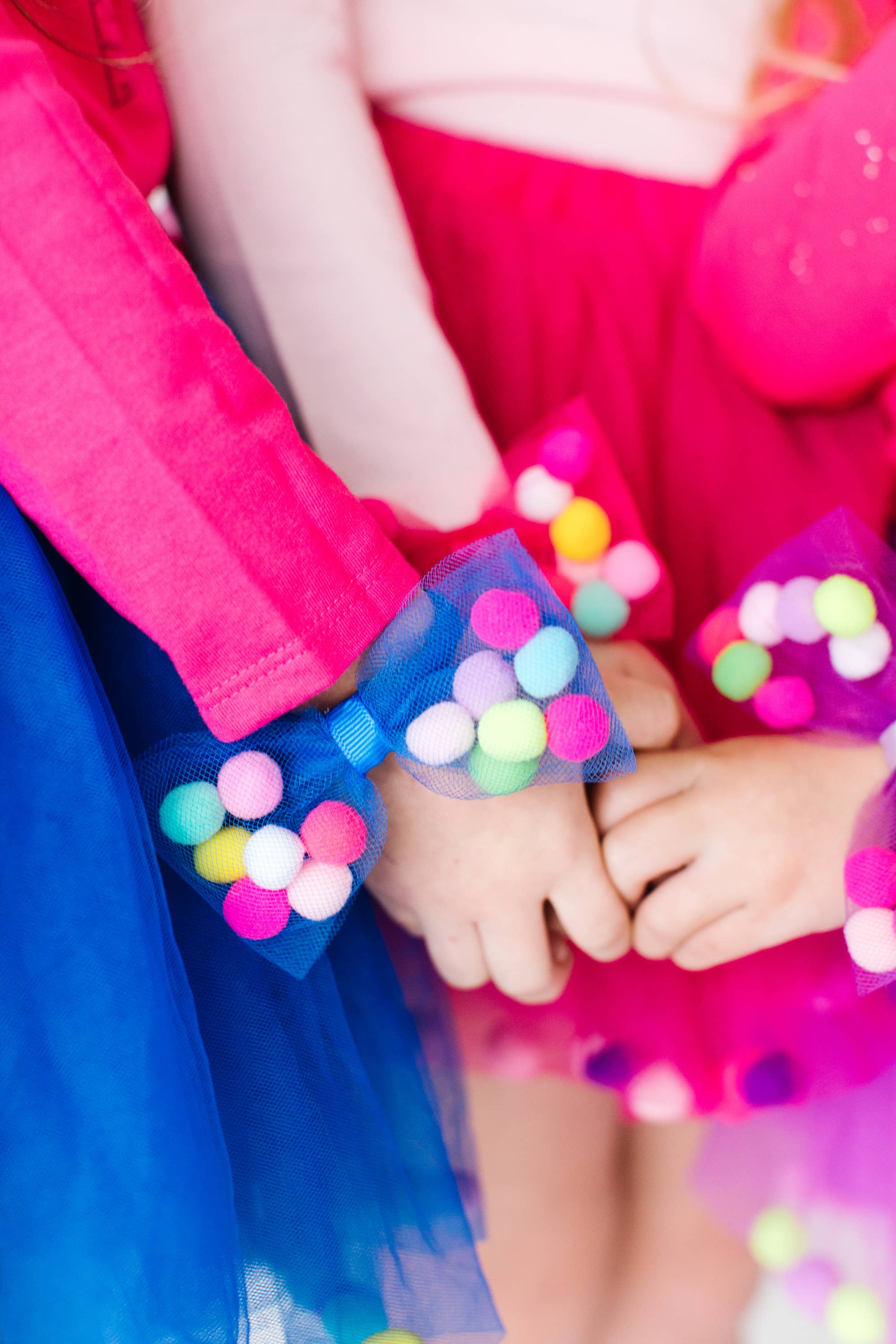 Tutu Joli LLC – wholesale Tutu – Child – Blue Tutu Skirt For Girl | 2Pcs Set | Pom Pom Tutu & Bow9