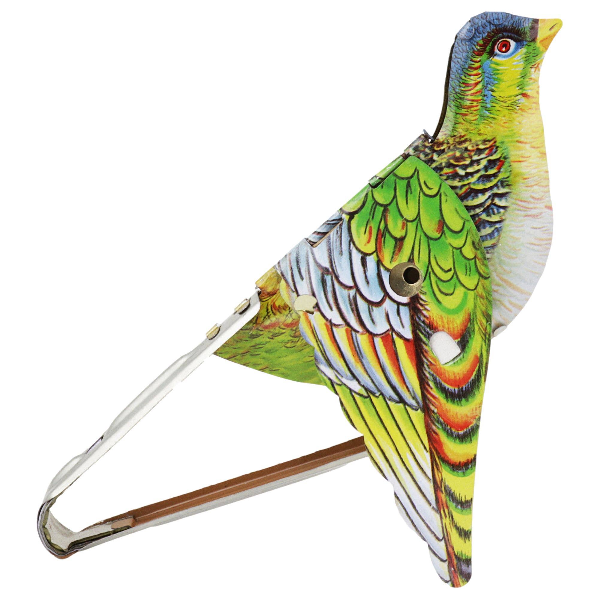 Tribal Trade GmbH - Wholesale Decorative Figurine - Tin toy bird whistling sparrow tin bird 012