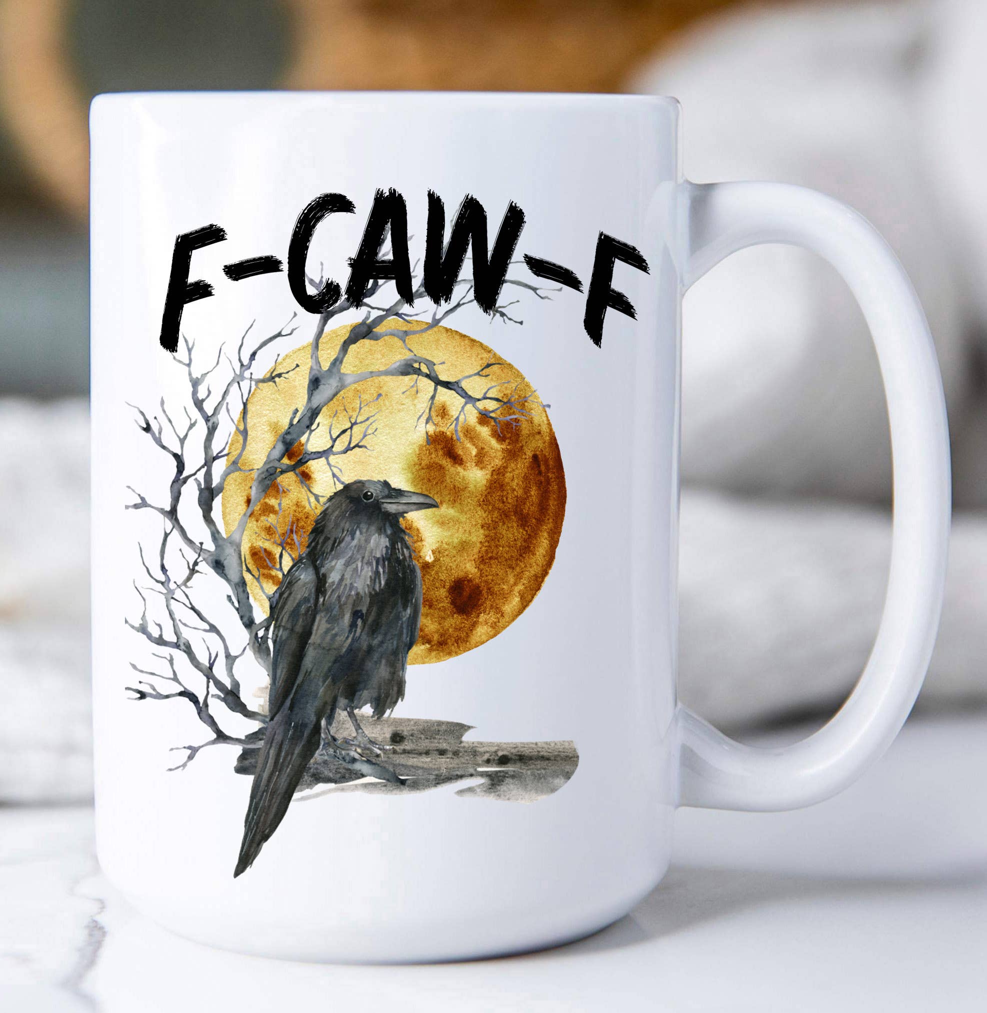 Avery Lane Gifts - Wholesale Coffee Mug - F-CAW-F Black Crow Coffee Mug