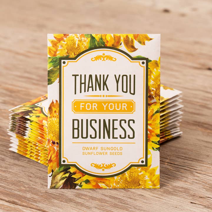 Bentley Seed Co. - Wholesale Plant Seeds - Thanks For Your Business - Dwarf Sunflower Seed Packet3