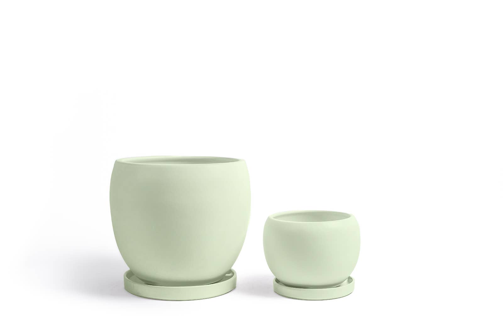 Momma Pots - Wholesale Plant Pot - 8" (1 pc) +12" (1 pc) Bollé Pots w/Water Saucers3