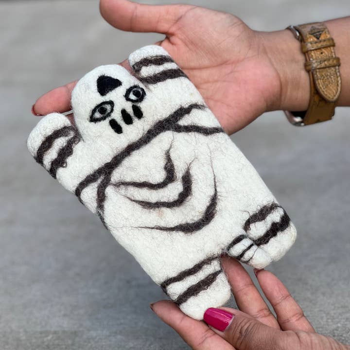 Lungta Imports - Wholesale Coasters - Fair Trade Animal Felt Ball Tea Coasters, Cup Mug Coasters3