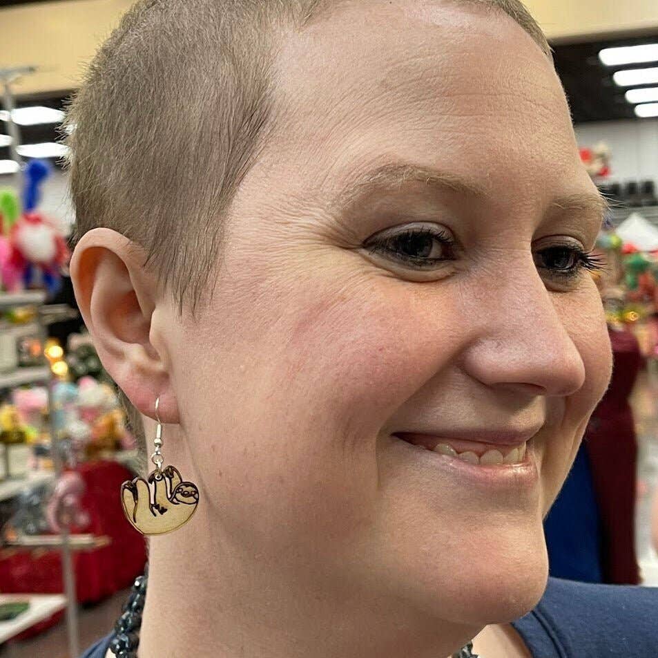 Cates Concepts - Wholesale Dangle Earrings - Cute Hanging Sloth Dangle Earrings3