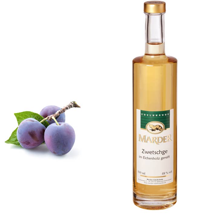 Plum brandy stored in wooden barrels for wholesale by Marder Edelbrände