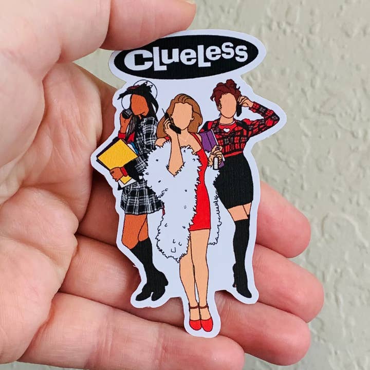 Clueless- 90's Stickers/Magnet for wholesale by Oily Graphic Creations