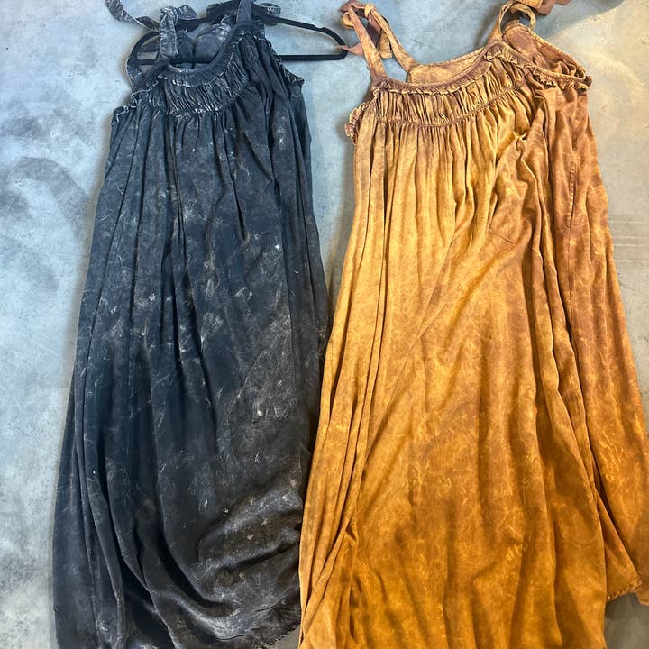 A Rare Bird Shop - Wholesale Dress - Women's - Black Tuck Strap Dress