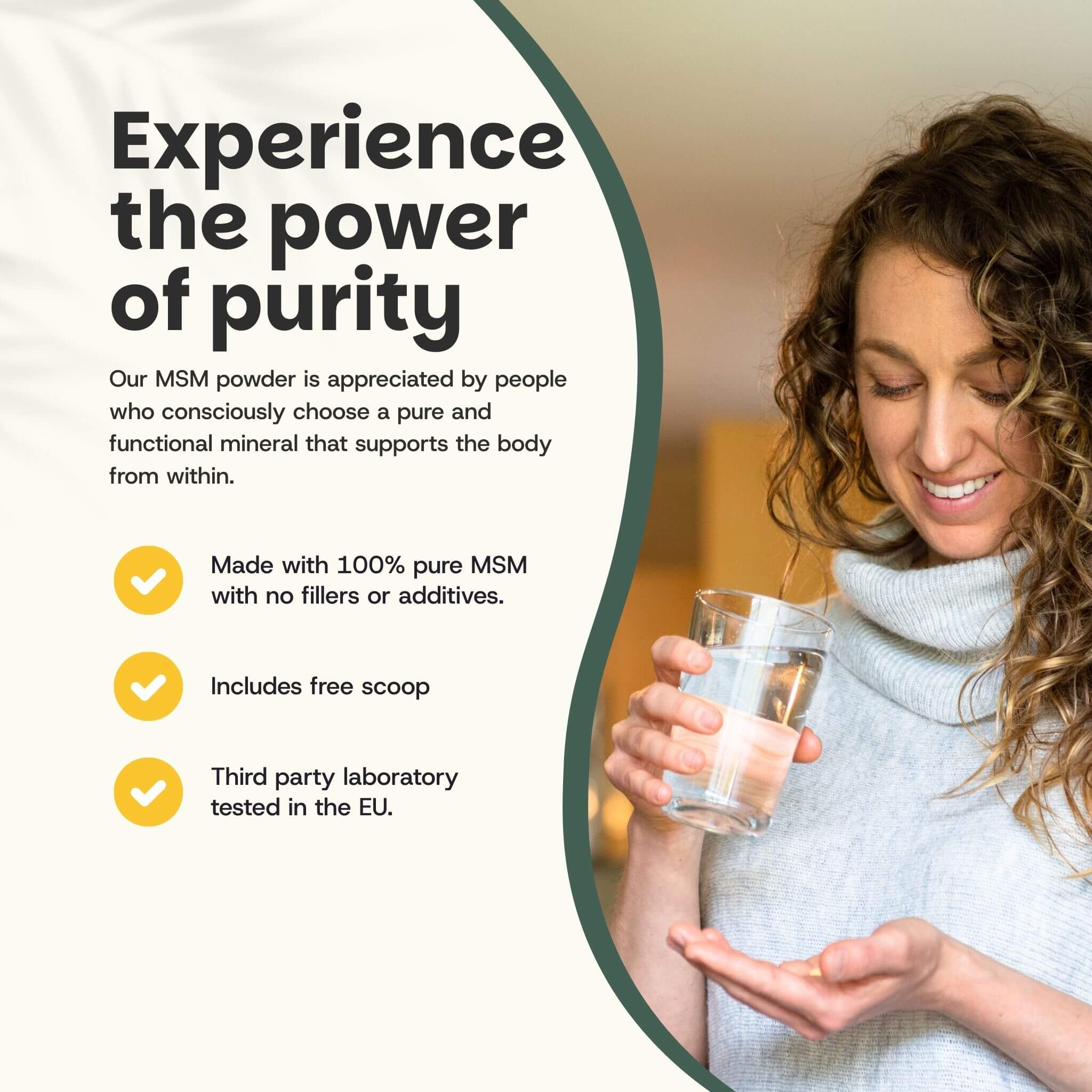 Cupplement b.v. - Vendita all'ingrosso Proteine/superfood in polvere - Polvere di MSM 60 grammi1