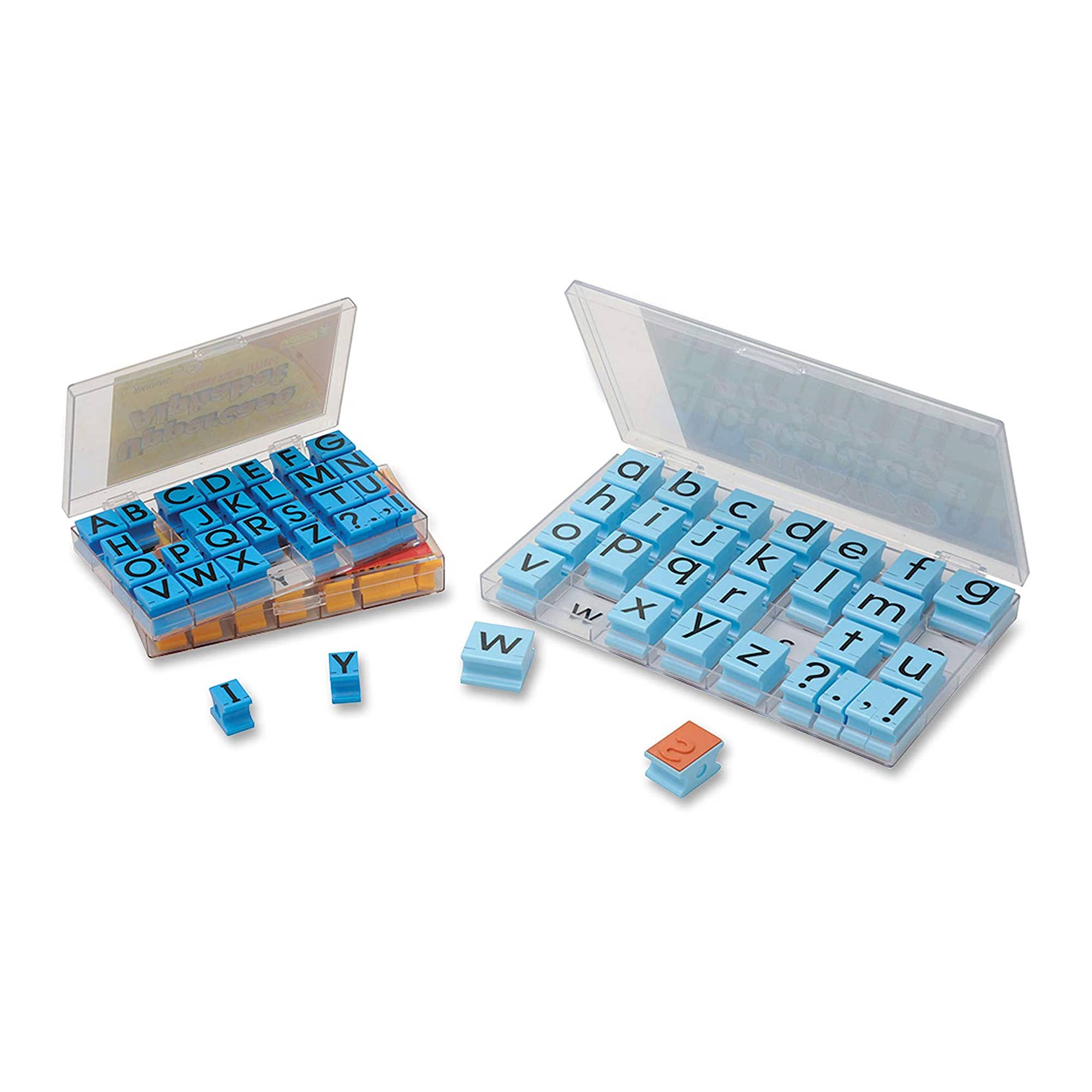 Learning Resources - Vente Lot de jouets – enfant - Tampons alphabétiques en caoutchouc — 5/8 po en majuscules0
