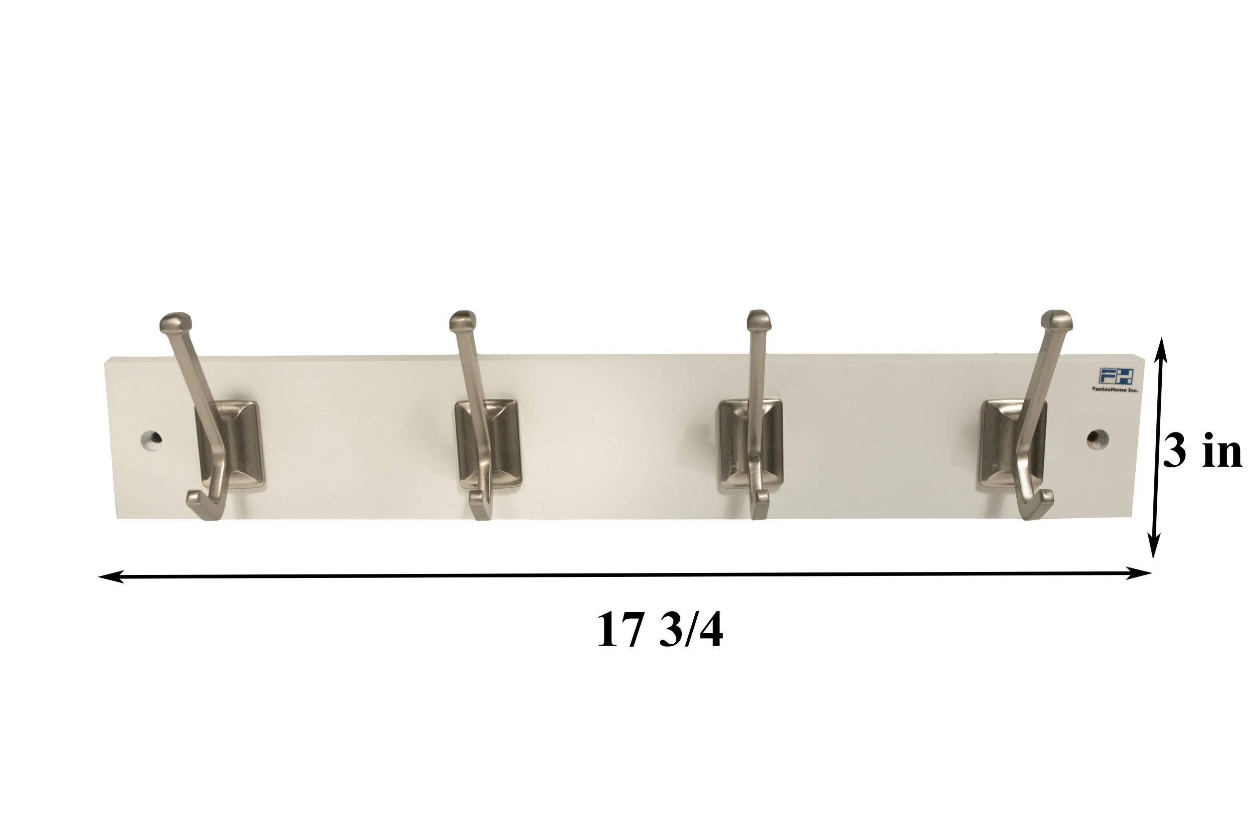 FantasHome - Venta al por mayor Ganchos de pared - Perchero de pared FH Lobine de 18 pulgadas con 8 ganchos, W'/S'4