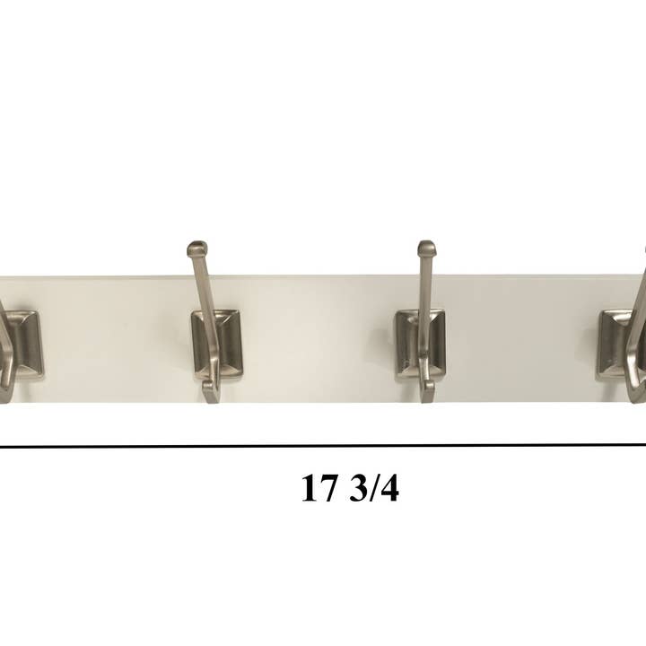 FantasHome - Venta al por mayor Ganchos de pared - Perchero de pared FH Lobine de 18 pulgadas con 8 ganchos, W'/S'4