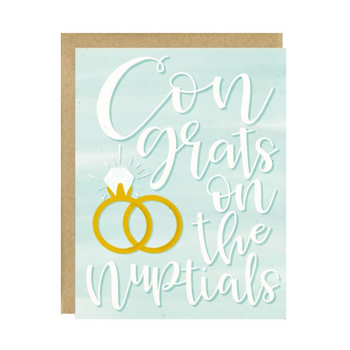 Glückwunsch zur The Nuptials Card für den Großhandel von Little Lovelies Studio