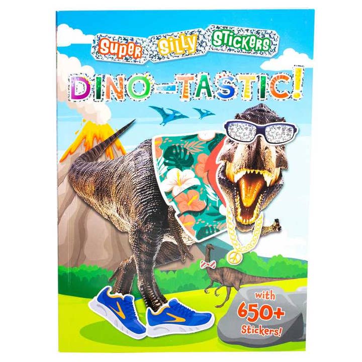 Super Silly Stickers: Dino-tastic! by Editors of Silver Dolphin Books for wholesale by Simon & Schuster