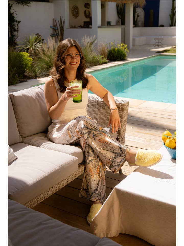 Caussün - Wholesale Slippers - Women's - Slippers - Simone Yellow Lemon Sponge1