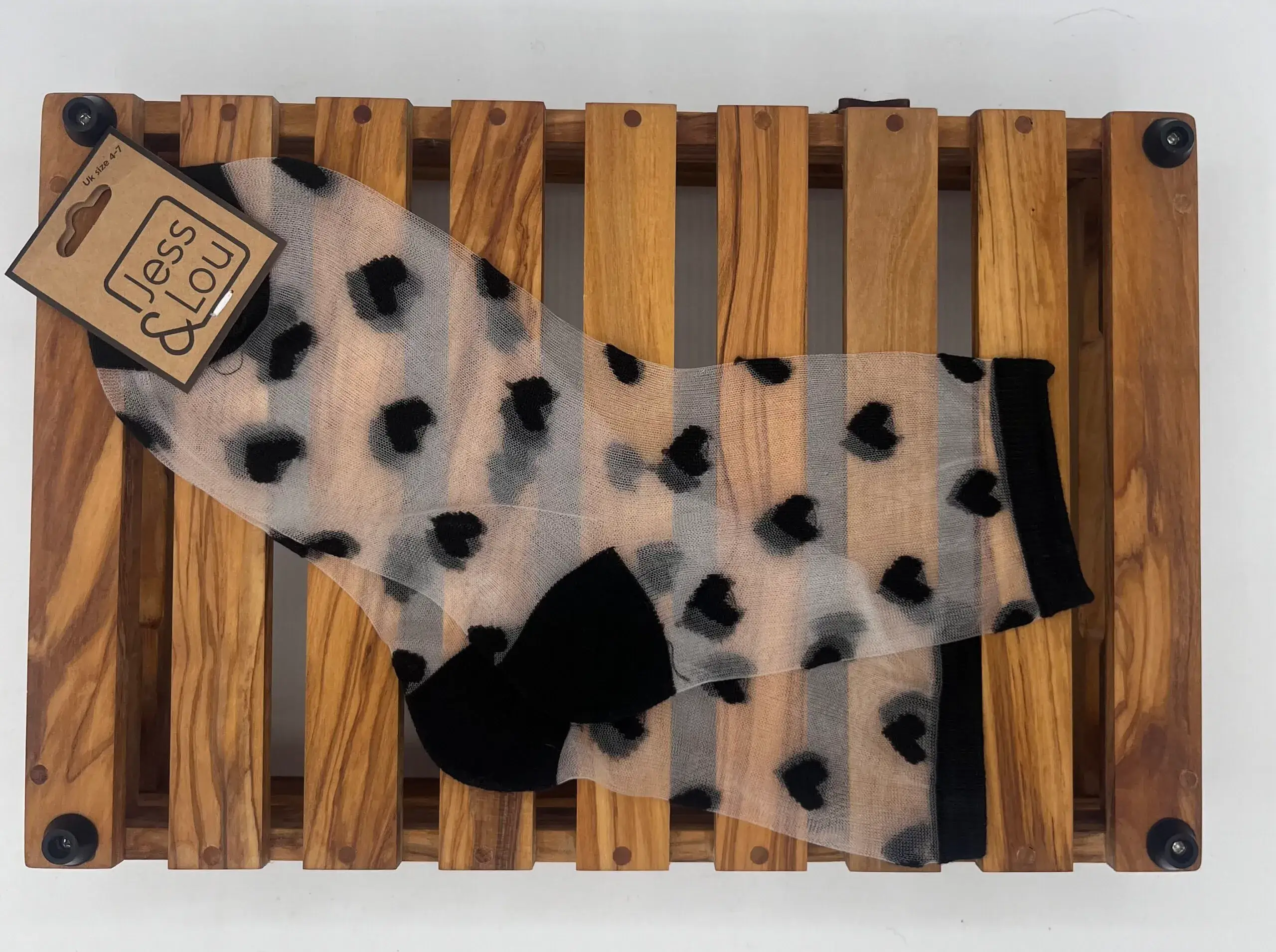 Jess & Lou – wholesale Socks – Women's – Footwear Elegance - Fashion Mesh Socks9