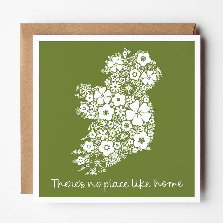 Carte de vœux | Rien ne vaut chez soi | Irlande | Citation pour la vente par Once upon a Dandelion