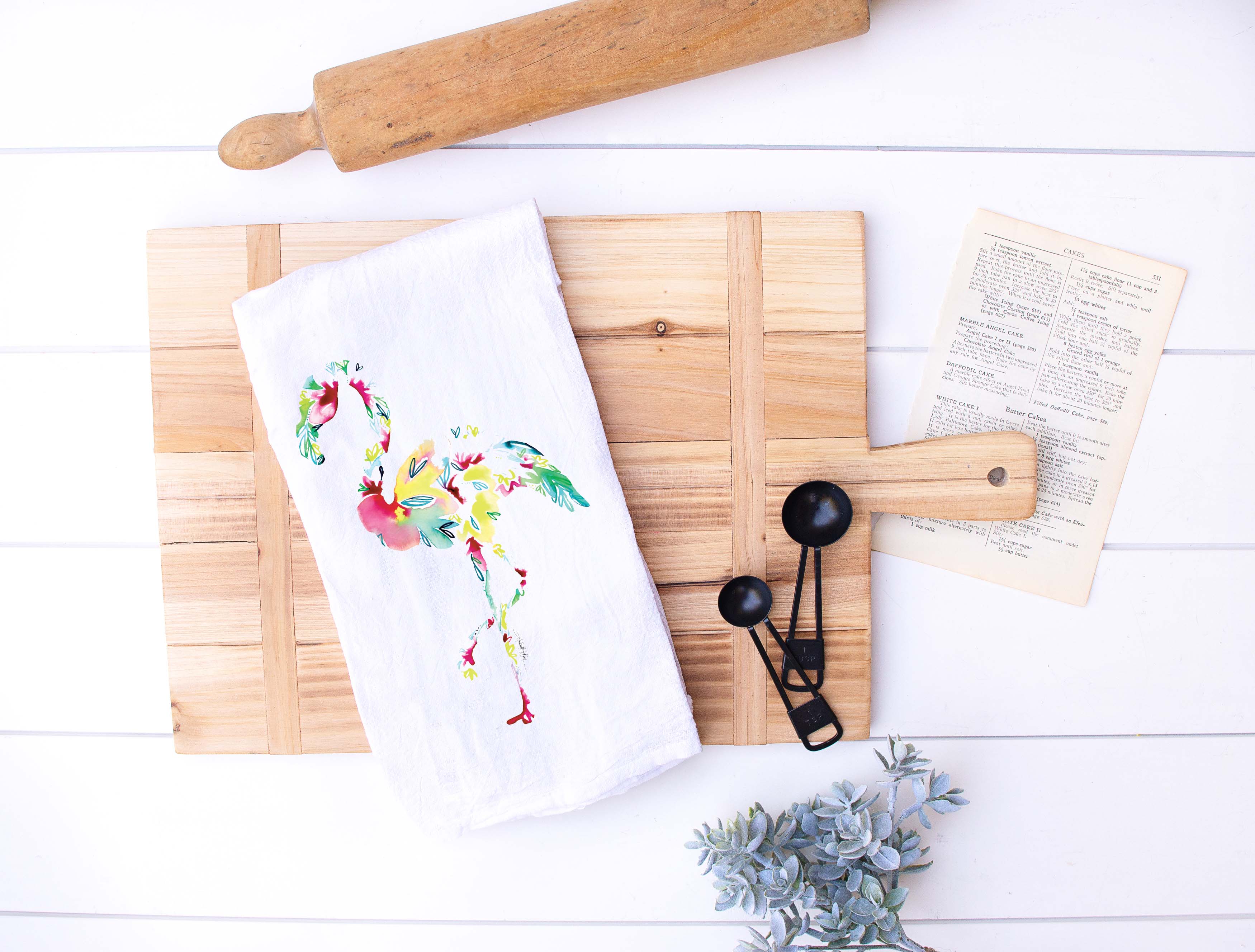 Amanda Klein Co. – Engroshandel Viskestykke – Flamingo mel sæk viskestykke1