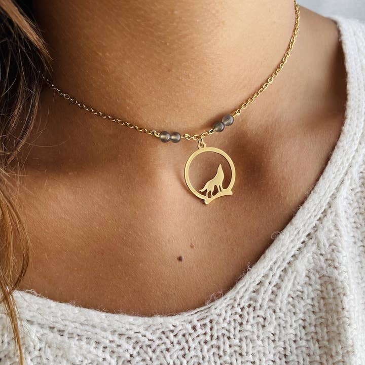 MyMagicStones - Wholesale Pendant/Charm Necklace - Wolf Necklace3