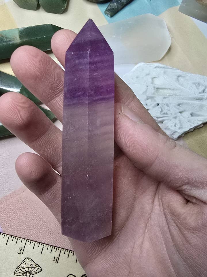 Fluorite Crystal Tower J for wholesale by Eclectic Wallflower Boutique